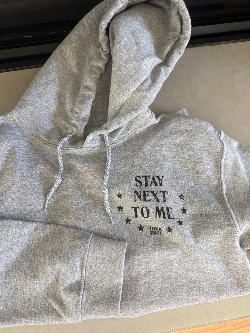 Stay Next To Me Tour 2021 Gray Hoodie
